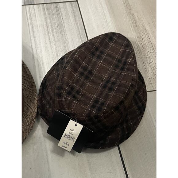 Lot of 2 John Bartlett Fedora Men’s bucket hat Color Brown One Size NWT - Picture 10 of 13